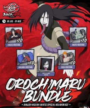 Ilustrasi Orochimaru Bundle di game Free Fire (FF). [Instagram]